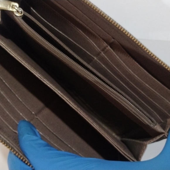 Furla Women’s Babylon Leather Zip Wallet – Brown Grey, Genuine, Includes Box - Picture 11 of 12